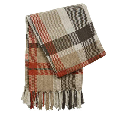 October Spice Plaid Throw - Park Designs - The Fox Decor